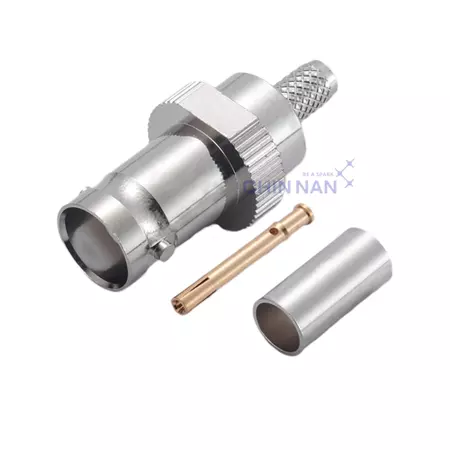 BNC Straight Jack Crimp for RG58, LMR195 Cable