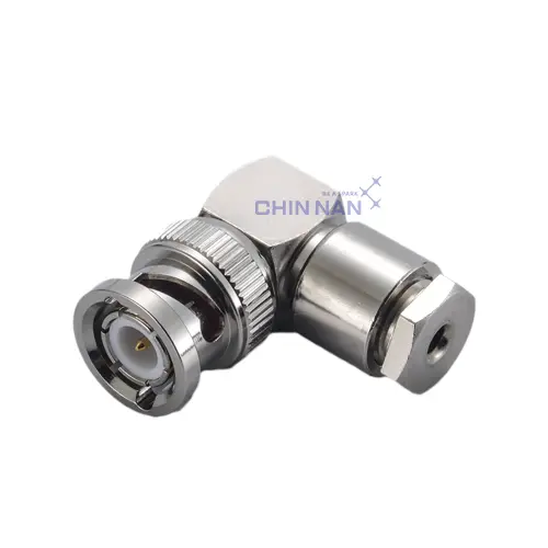 BNC Right Angle Plug Clamp for RG174, RG316, RG188, LMR100 Cable