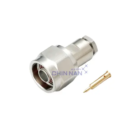 Low PIM Straight N Plug Clamp for LMR240 Cable